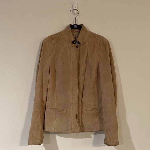 Calvin Klein Vintage Suede Leather Jacket - Picture 2 of 4
